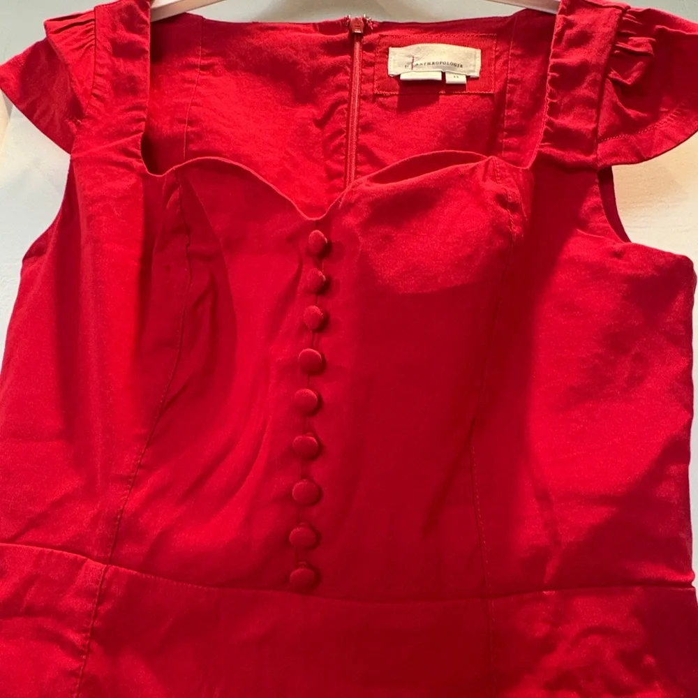 Anthropologie Maeve Cecily Fit & Flare Sweetheart Dress - Picture 4 of 5